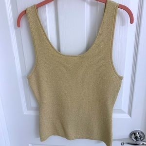 Metallic Knit Tank Top